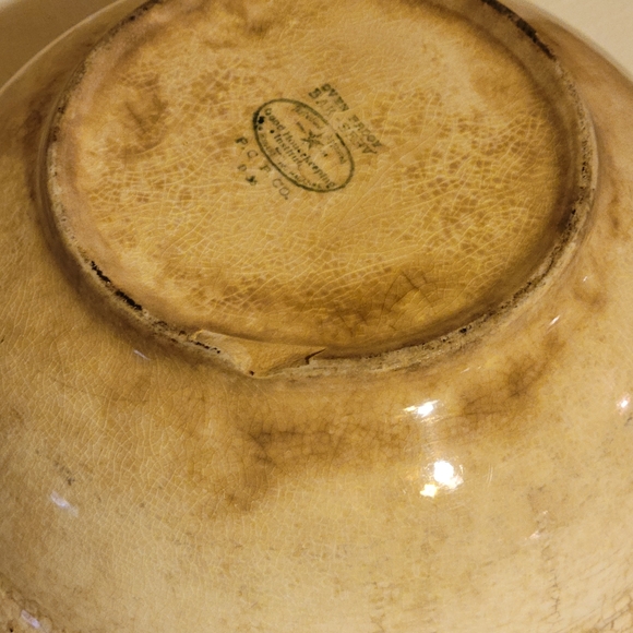 Vtg Bak– Serv Guaranteed Oven Proof P. C. P. Co. 1940 Covered Bowl Floral Design - Picture 9 of 11